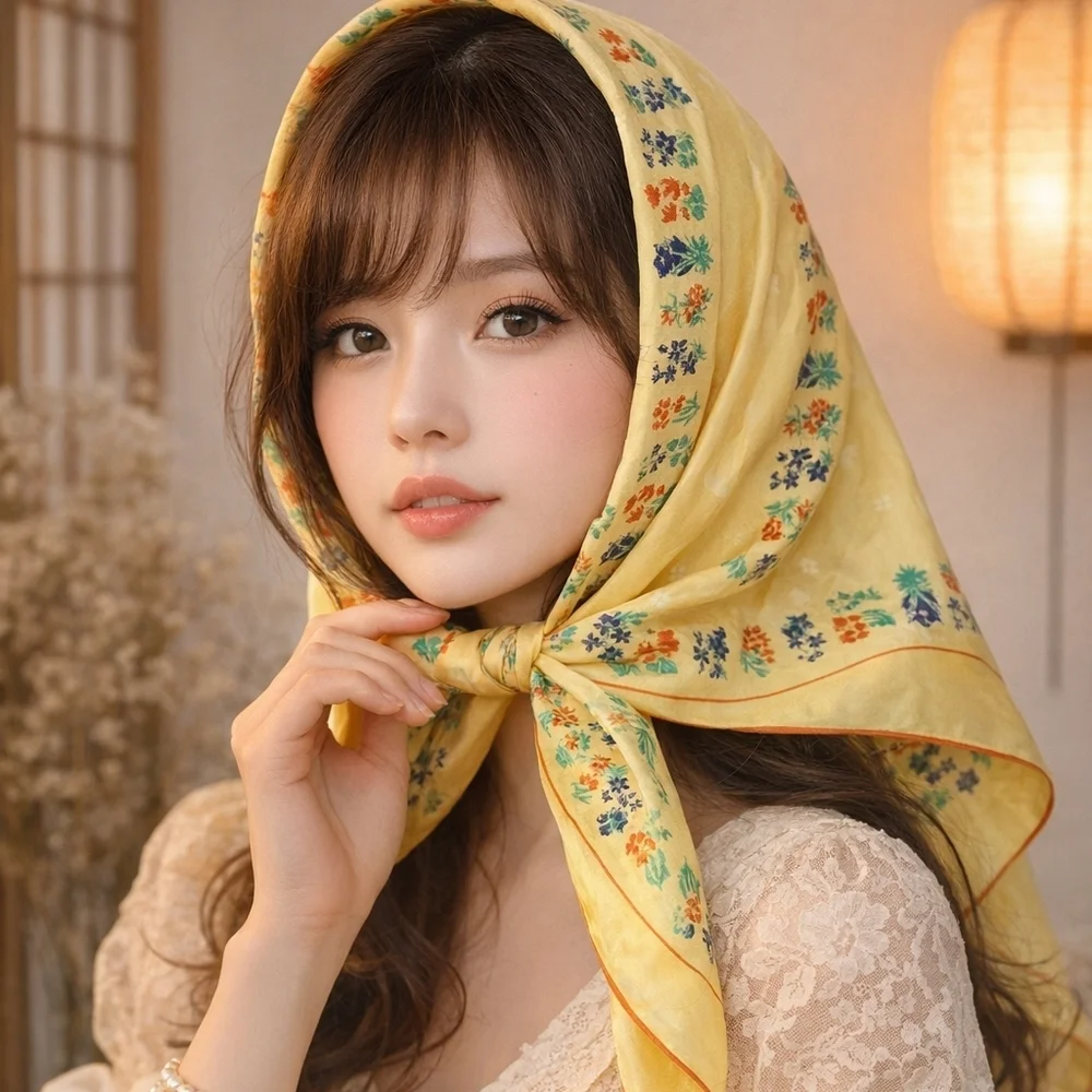 Vintage‎ Japanese silk scarf